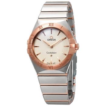 欧米茄星座怎么样, Omega | Constellation Manhattan White Silvery Dial 28 mm Ladies Watch 131.20.28.60.02.001商品图片 7.4折