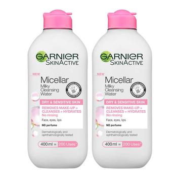 Garnier-Thiebaut, Garnier | Garnier Micellar Milk Cleansing Water 400ml Duo Pack商品图片 6.7折