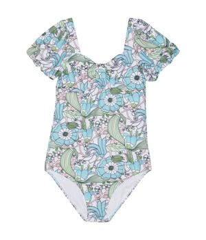 Janie and Jack | Retro Print One-Piece Swimsuit (Toddler/Little Kids/Big Kids) 8.9折