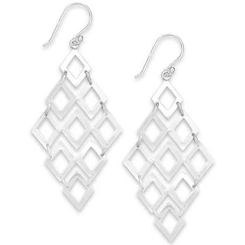 Giani Bernini | Diamond-Shaped Chandelier Earrings in Sterling Silver, Created for Macy's,商家Macy's,价格¥978