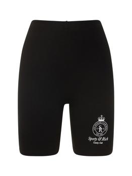 Sporty & Rich | Crown Biker Shorts商品图片,5.9折