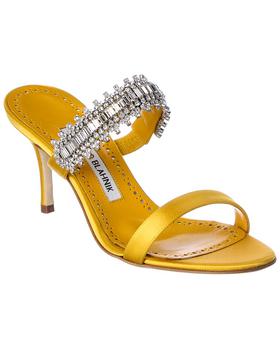 Manolo Blahnik直邮, Manolo Blahnik | Manolo Blahnik Sako 70 Satin Sandal商品图片 7.6折