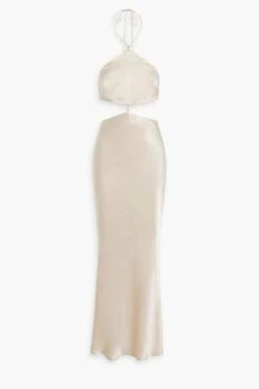 Bec & Bridge | Kara cutout satin-crepe halterneck maxi dress,商家THE OUTNET US,价格¥785