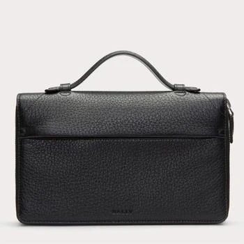 Bally | Bally Magus Men's 6219902 Black Leather Clutch Wallet 5折