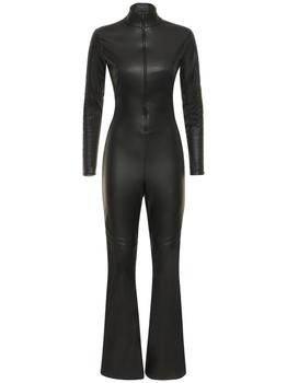 Wolford | Mighty 80s Faux Leather Jumpsuit商品图片,额外6折, 额外六折