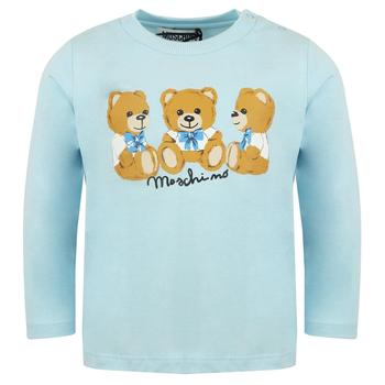 推荐Sky Blue Long Sleeve Three Teddy Baby T Shirt商品