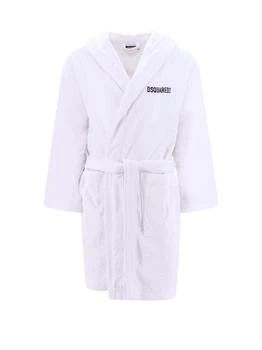 DSQUARED2 | Cotton bathrobe with iconic embroidery on the back,商家Wanan HK,价格¥1877