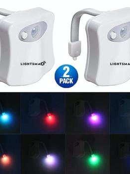 商品White Motion Activate Sensor Toilet Led Night Light图片