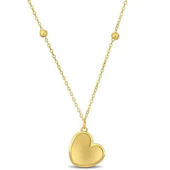 Mimi & Max | Mimi & Max Heart Pendant with Chain in 14k Yellow Gold - 18 in,商家Premium Outlets,价格¥1369