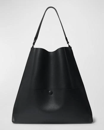 推荐Grained Leather Slim Tote Bag商品