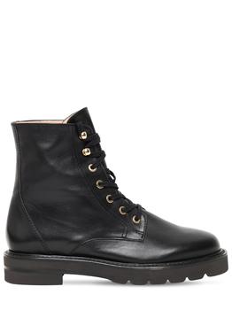 推荐30mm Mila Lift Leather Ankle Boots商品