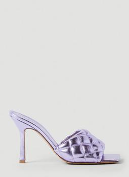 Bottega Veneta | Padded High Heel Mules in Purple商品图片,