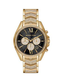 michael kors whitney, Michael Kors | Whitney Chronograph Goldtone Stainless Steel Watch商品图片 