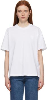 AMI | White Ami de Cœur T-Shirt商品图片,3折