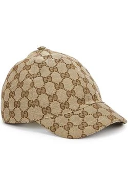 Gucci | KIDS GG monogrammed canvas cap,商家Harvey Nichols,价格¥1829