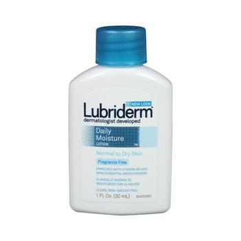 product Lubriderm Daily Moisture Body Lotion Fragrance Free, 1 Oz image