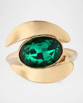 Oscar de la Renta | Framed Oval Crystal Ring,商家Neiman Marcus,价格¥2601