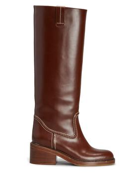 chloé鞋评价, Chloé | Mallo Tall Leather Boots商品图片 