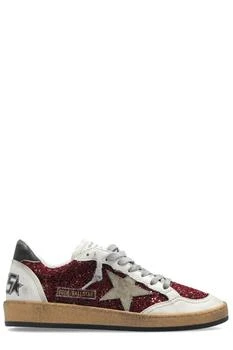 Golden Goose | Golden Goose Deluxe Brand Ball Star Panelled Glittered Sneakers,商家Cettire,价格¥2842