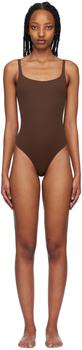 商品SKIMS | Brown Fits Everybody Bodysuit,商家SSENSE,价格¥479图片
