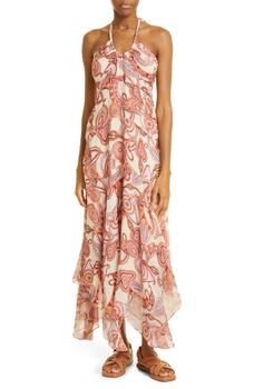 A.L.C., A.L.C. | Amina Handkerchief Hem Silk Maxi Dress商品图片 3.9折