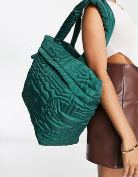 topshop包, Topshop | Topshop Nyla abstract stitch tote in green商品图片 