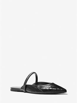 Michael Kors | Jessa Flex Crocodile Embossed Leather Mule商品图片,