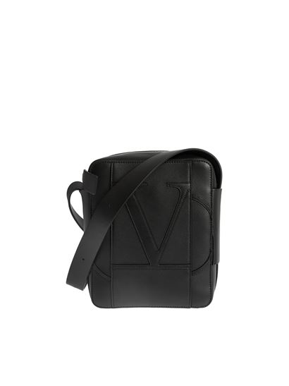 加拿大valentino包, Valentino | VALENTINO 男士黑色单肩包 SY2B0777-CJE-0NO商品图片 独家减免邮费