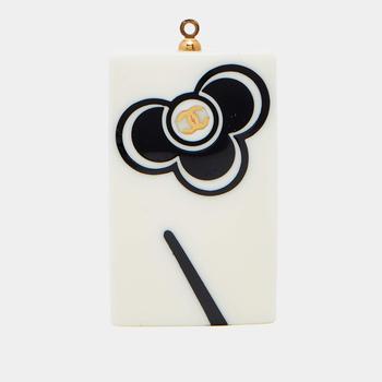 [二手商品] Chanel | Chanel Monochrome Leaf Enamel Rectangle Pendant商品图片,9.5折