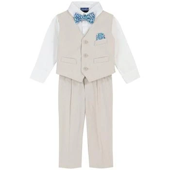 Nautica | Baby Boys Natural Linen Look Vest Set,商家Macy's,价格¥435