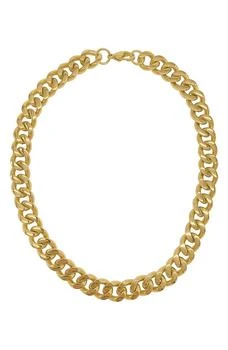 ADORNIA | Water Resistant 14K Gold Plated Curb Chain Necklace 2.9折, 独家减免邮费