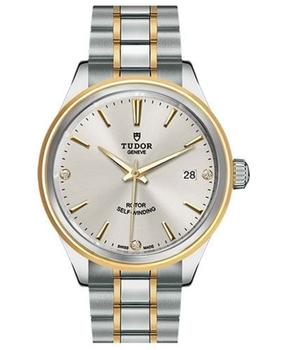 Tudor | Tudor Style 38mm Silver Dial Diamond-Set Stainless Steel Unisex Watch M12503-0005商品图片,8.5折