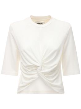 Ambush | Knotted Cropped Jersey T-shirt商品图片,5折