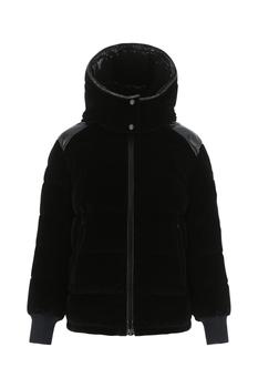 moncler羽绒服女, Moncler | Black velvet Labas down jacket Nd Moncler Donna商品图片 