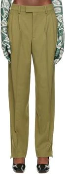 VTMNTS | Khaki Two-Pleat Trousers 2折, 独家减免邮费