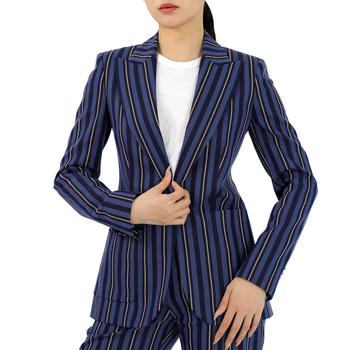 Burberry | Queenspark Wool Blend Stripe Blazer商品图片,4折, 满$300减$10, 独家减免邮费, 满减