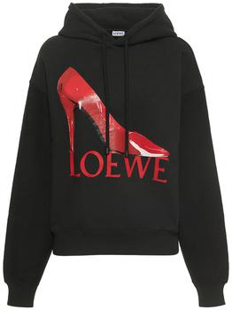 Loewe | Pump Printed Cotton Jersey Hoodie商品图片,