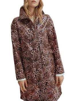 商品NOIZE | Maya Animal-Print Trench Coat,商家Saks OFF 5TH,价格¥529图片
