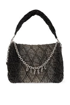 Diesel | Diesel Charm D Large Denim Shoulder Bag,商家Cettire,价格¥3853