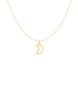 商品Saks Fifth Avenue | 14K Yellow Gold Half Moon Pendant Necklace,商家Saks OFF 5TH,价格¥1067图片