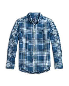 商品Ralph Lauren | Boys' Plaid Double-Faced Cotton Shirt - Little Kid, Big Kid,商家Bloomingdale's,价格¥431图片