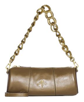 Manu Atelier | Manu Atelier Logo-Plaque Chain Embellished Shoulder Bag商品图片,6.2折