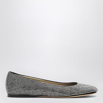【関税&送料込】Loewe Embellished Suede Toy Ballerinas LOEWE Toy crystal-embellished suede ballet flats | NET-A-PORTER