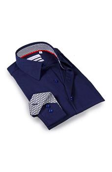 Levinas, Levinas | Solid Trim Tailored Fit Dress Shirt商品图片 2.2折