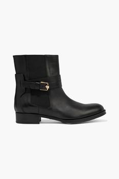 推荐Buckled leather ankle boots商品