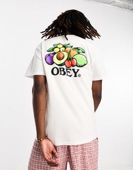 商品Obey | Obey bowl of fruit backprint t-shirt in white,商家ASOS,价格¥400图片