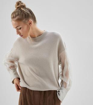 Brunello Cucinelli | Cashmere Blouson-Sleeved Sweater商品图片,