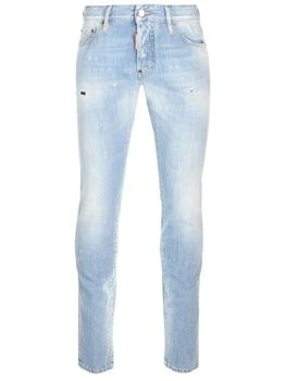 推荐Dsquared2 Straight-Leg Distressed Jeans商品