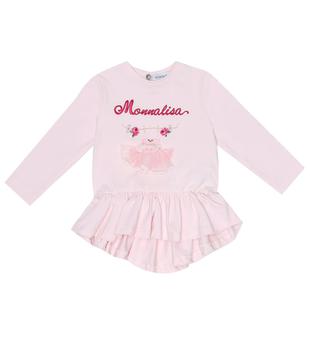 MONNALISA | Baby刺绣棉质上衣商品图片,6.9折