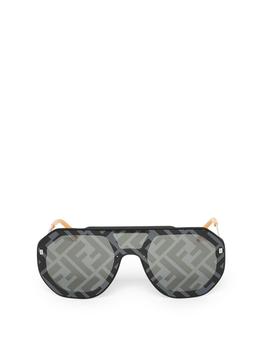 芬迪墨镜怎么选, Fendi | Reflective Logo Aviator Sunglasses商品图片 